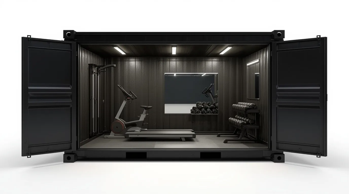 container salle de sport