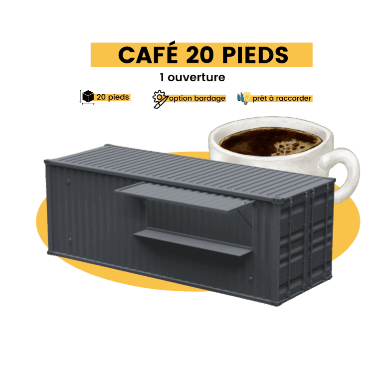 container café 20 pieds