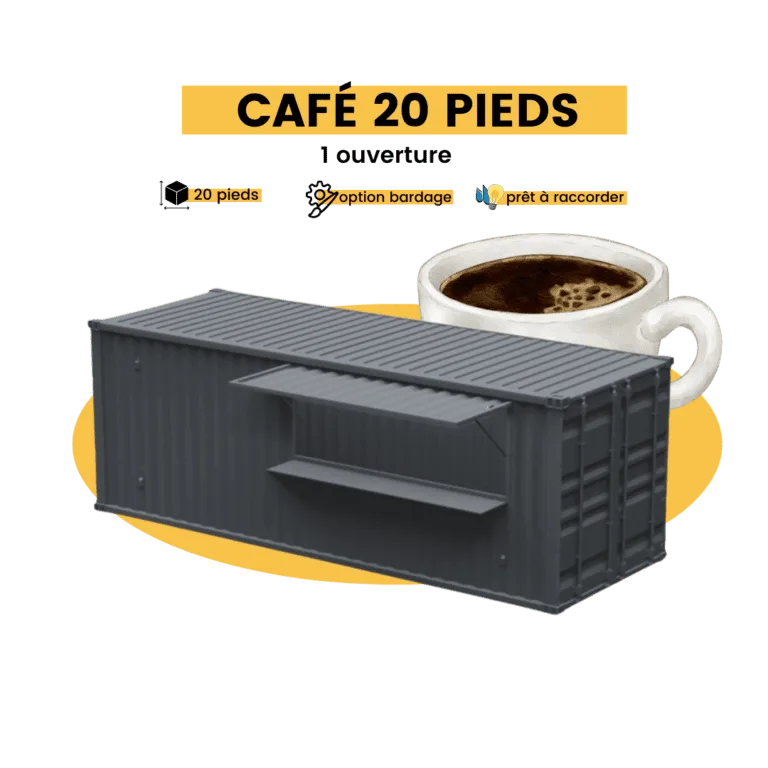 container café 20 pieds