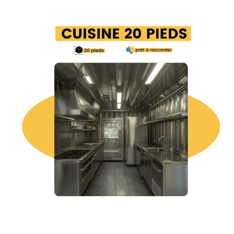 cuisine container 20 pieds