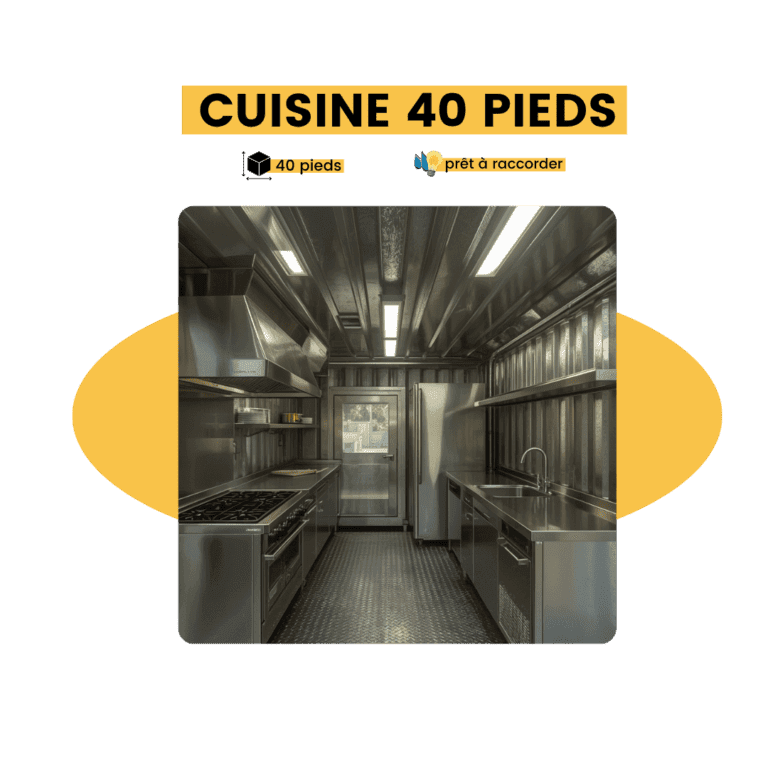 cuisine container 40 pieds