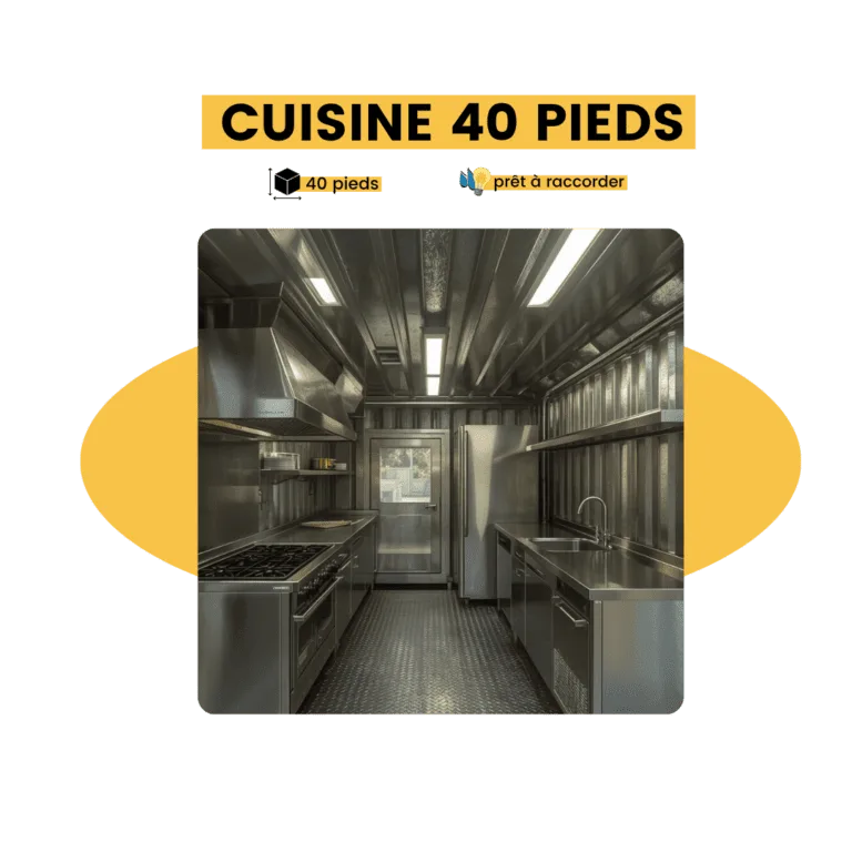 cuisine container 40 pieds