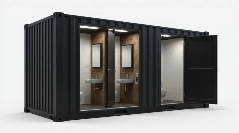 container aménagé en WC