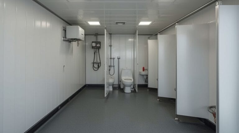 interieur conteneur vestiaire