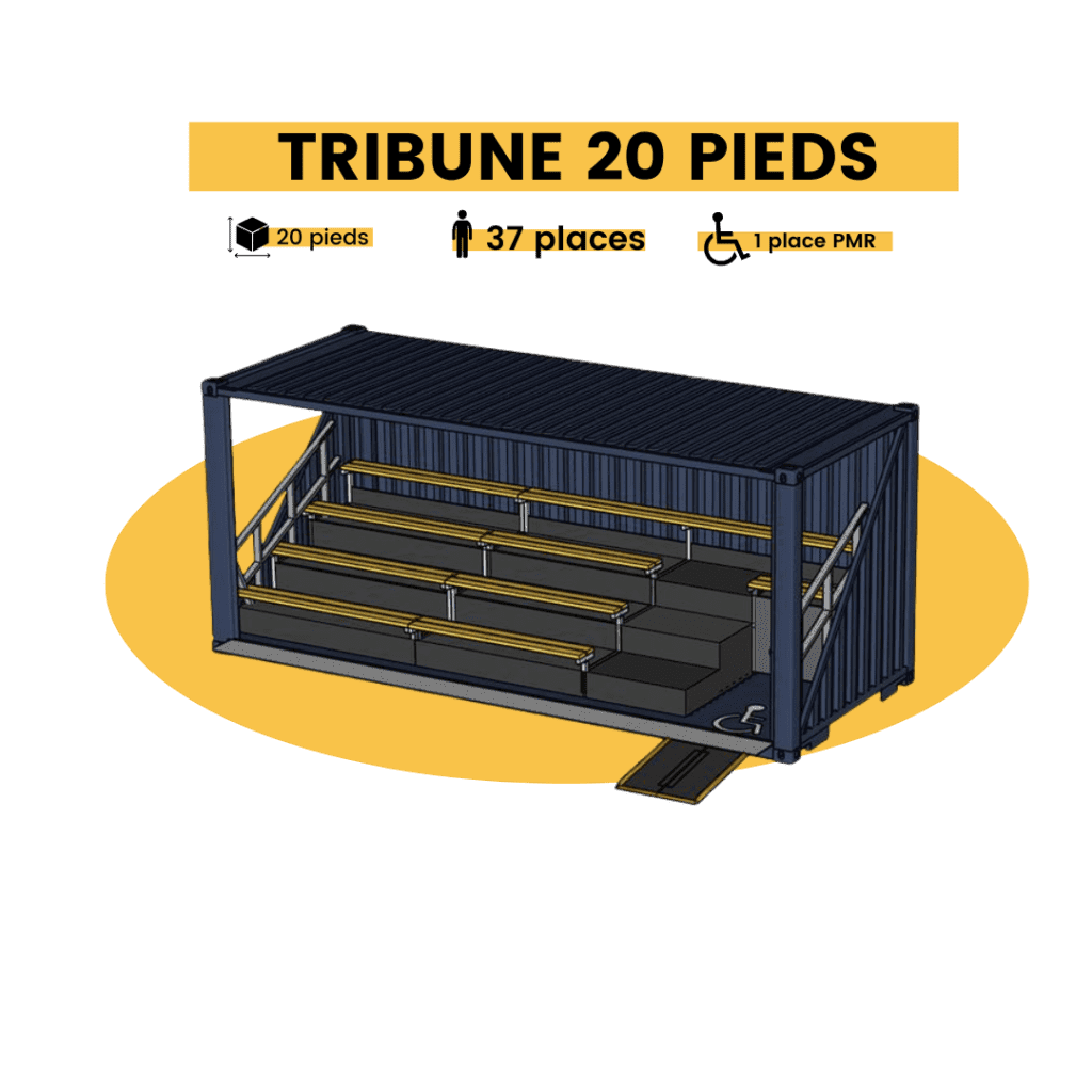 container tribune tribune container 20 pieds