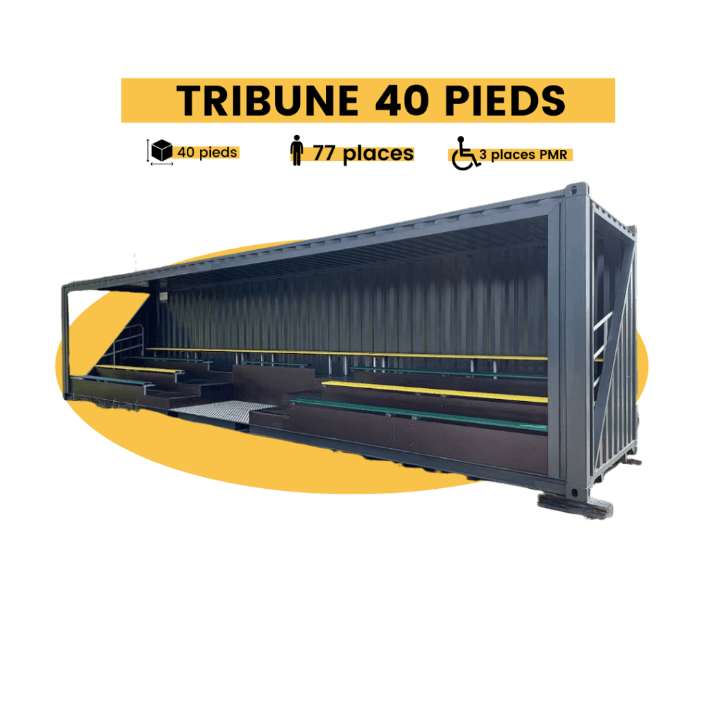 container tribune tribune container 40 pieds