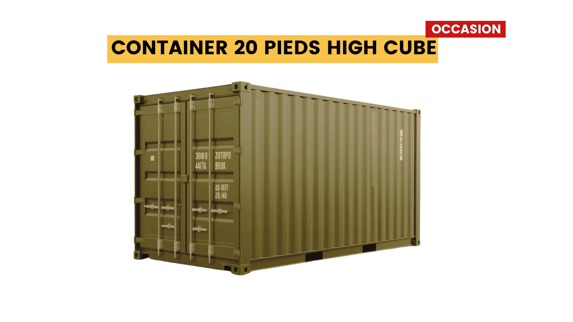 container maritime Container 20 Pieds High Cube Occasion