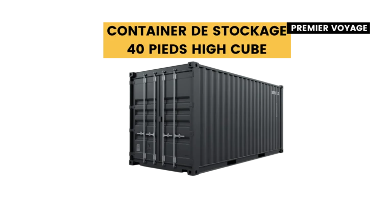 Container de stockage 40 pieds high cube premier voyage Container de stockage 40 pieds high cube premier voyage
